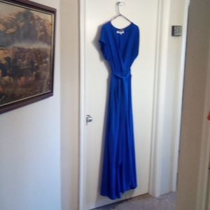 Royal blue long maxi dress by Meghan. NWOT